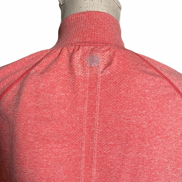 Athleta orange 1/4 zipper closure pullover size L - Picture 4 of 8